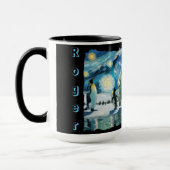 Mug "Arctic Line Dance" personnalisable (Gauche)