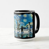 Mug "Arctic Line Dance" personnalisable (Devant droit)
