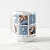 Mug Ardoise | Collage de bloc-photo Papaw 5 (Devant gauche)