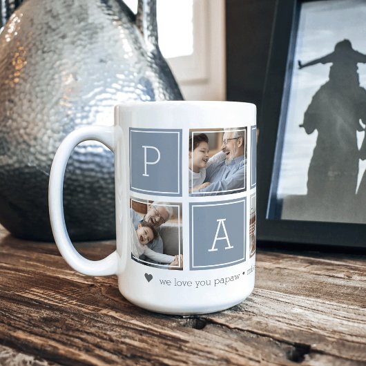 Mug Ardoise | Collage de bloc-photo Papaw 5