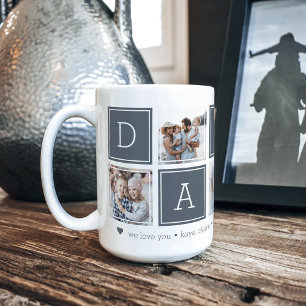 Mug Ardoise   Collage de colorbloc photo Custom Daddy 