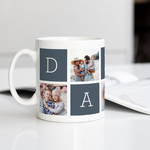 Mug Ardoise   Custom Daddy 5 Photo Collage