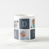 Mug Ardoise | Custom Daddy 5 Photo Collage (Centre)
