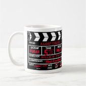 Mug Ardoise d'appareil-photo de cinéma (Gauche)