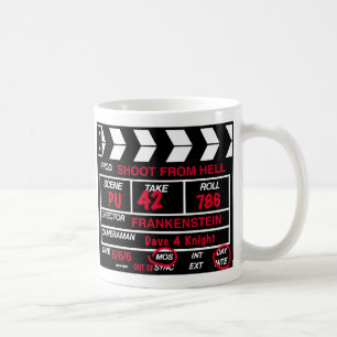Mug Ardoise d'appareil-photo de cinéma