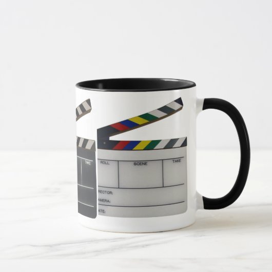 Mug Ardoise de cinéaste de film de bardeau (Droite)