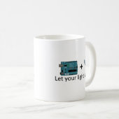 Mug Arduino + RVB LED = inspiration (Devant droit)