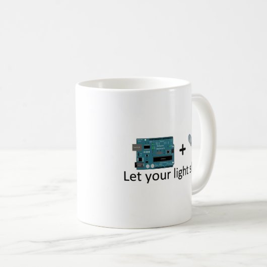 Mug Arduino + RVB LED = inspiration (Devant droit)