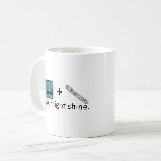 Mug Arduino + RVB LED = inspiration (Devant gauche)