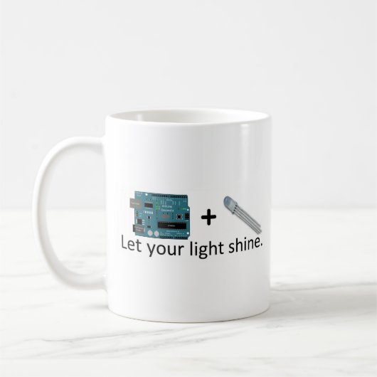 Mug Arduino + RVB LED = inspiration (Gauche)