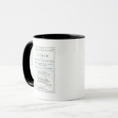 Mug Areopagitica un discours de John Milton (Devant gauche)
