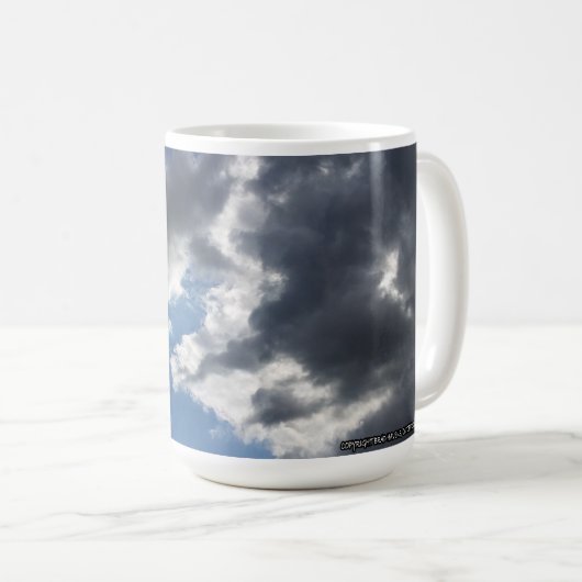 Mug "Argent dans le ciel" Nuages sur un (Devant droit)