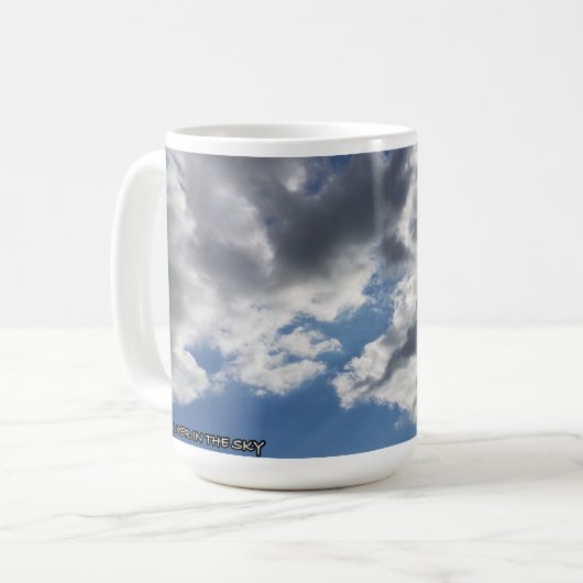 Mug "Argent dans le ciel" Nuages sur un (Devant gauche)
