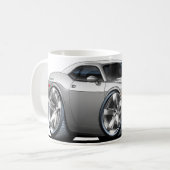 Mug Argent de challengeur de Dodge/voiture grise (Devant gauche)
