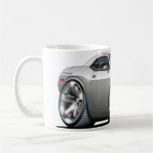 Mug Argent de challengeur de Dodge/voiture grise (Gauche)