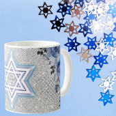 Mug Argent et étoile bleue de David, Am Yisrael Chai