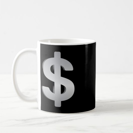 Mug Argent Et Monnaie (Gauche)