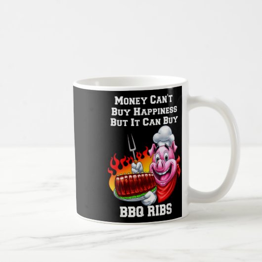 Mug Argent Peut Acheter Bbq Ribs I Love Bbq Ribs Mange (Droite)
