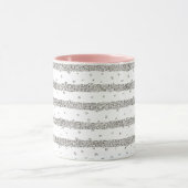 Mug Argent Sparkly Confetti Stripes (Centre)
