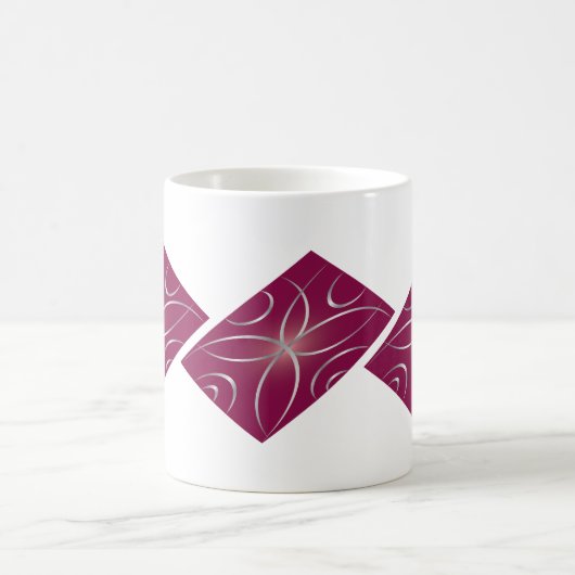 Mug Argent sur magenta (Centre)
