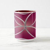 Mug Argent sur magenta (Centre)