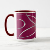Mug Argent sur magenta (Gauche)