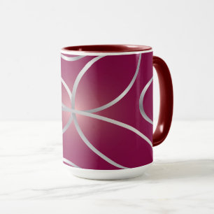 Mug Argent sur magenta