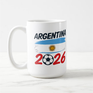 Mug Argentine 2026 Design de Supporter de Football Cou