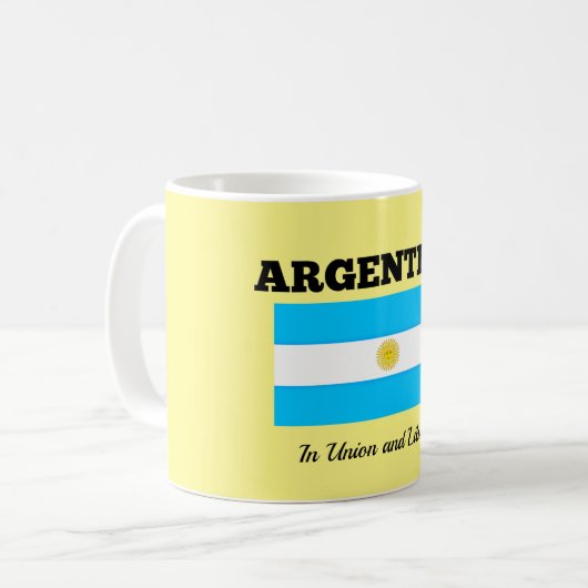 Mug Argentine - Drapeau et devise (Devant gauche)