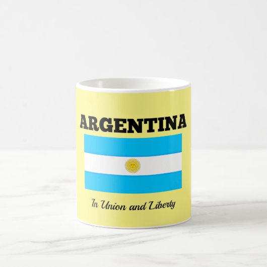 Mug Argentine - Drapeau et devise (Centre)