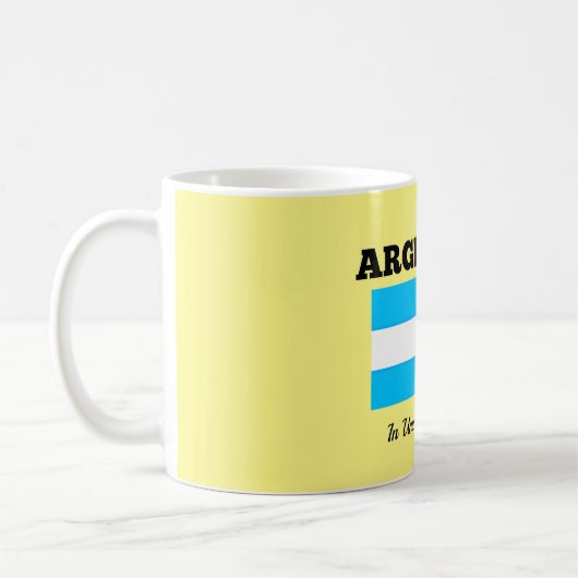 Mug Argentine - Drapeau et devise (Gauche)