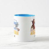 Mug Argentine gaucho vintage avec drapeau de football (Centre)