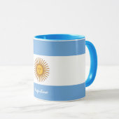 Mug Argentine mug, drapeau argentin patriotique / spor (Devant droit)