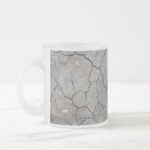 Mug : Argile de sol Gris Sec Cracké. Finition figé (Gauche)