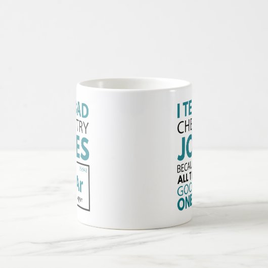 Mug Argon, blagues sur la chimie (Centre)