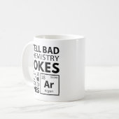 Mug Argon, blagues sur la chimie (Devant gauche)