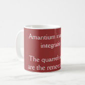 Mug Arguments et amour - Citation de Terence (Devant gauche)