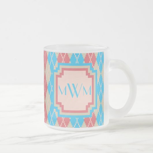 Mug Argyle à la plage (Droit)
