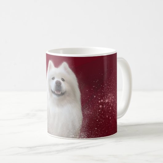 Mug Ari la collection Samoyed RED (Devant droit)