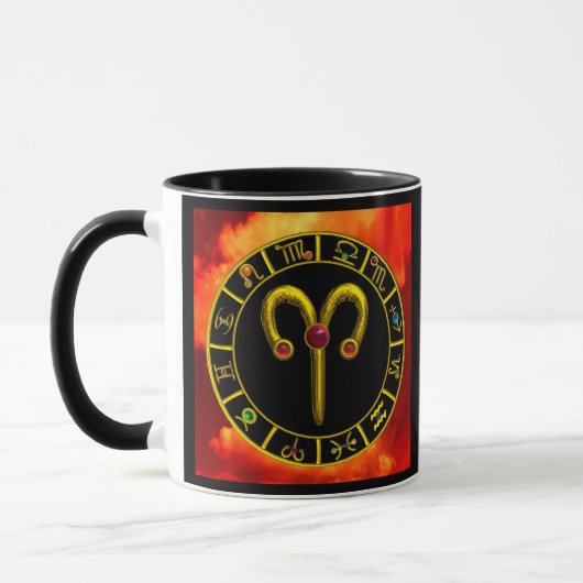 MUG ARIE JEWEL D'ANNIVERSAIRE ZODIAC (Gauche)