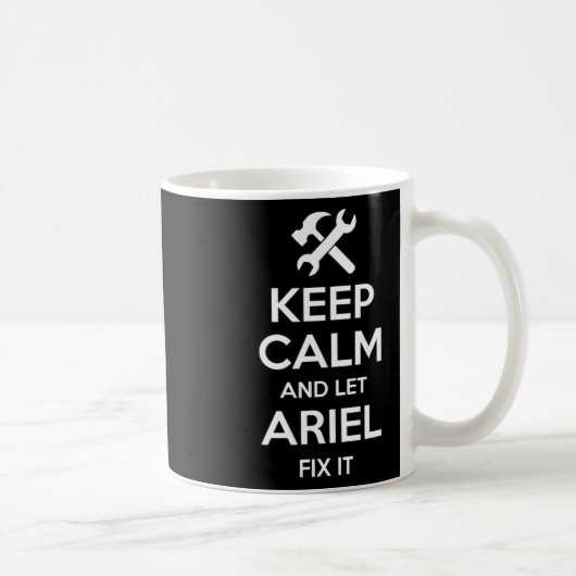 Mug Ariel Corriger la citation drôle Anniversaire Nom (Droite)