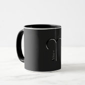 Mug ARIES, Conception abstraite du signe zodiaque, (Devant gauche)