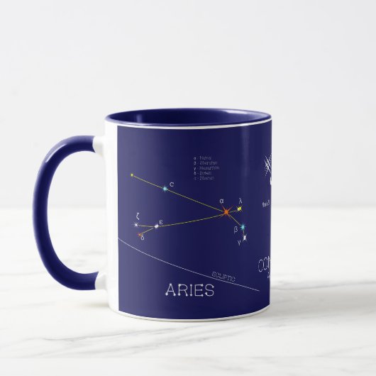 Mug Aries de Zodiac Constellation (Gauche)