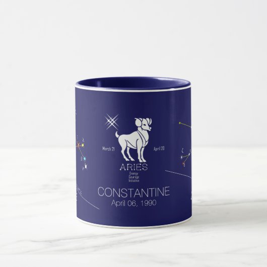 Mug Aries de Zodiac Constellation (Centre)
