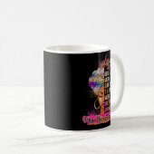 Mug Aries Girl Afro Melanin Queen Anniversaire pour No (Devant droit)