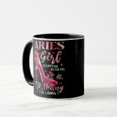 Mug Aries Girl Entrant Dans Mon Anniversaire Comme Un  (Devant gauche)