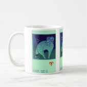 Mug Aries Ram Constellation, Astrologie Zodiaque Vinta (Gauche)