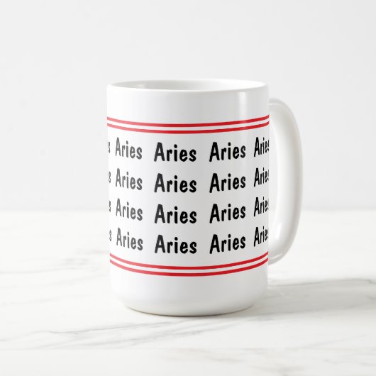 Mug Aries Vibes (Devant droit)