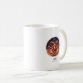 Mug Aries Zodiac Fire Ram Celestial Illustration Coffe (Devant droit)