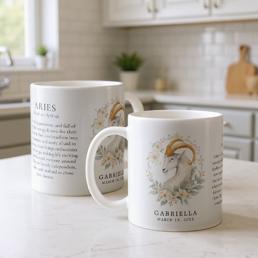 Mug Aries Zodiac Sign Horoscope Personalized Gift